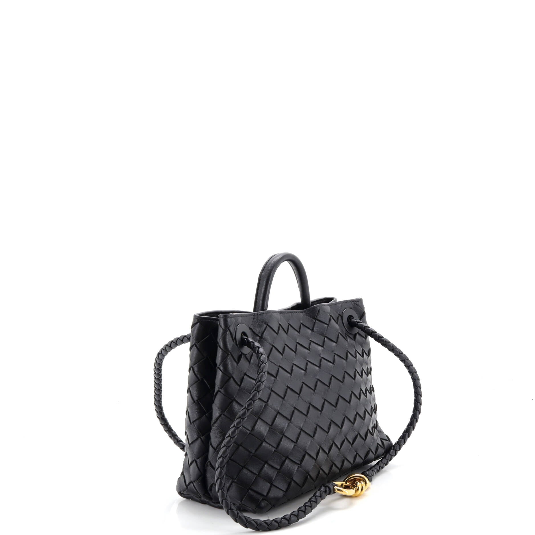 Andiamo Top Handle Bag Intrecciato Nappa Small