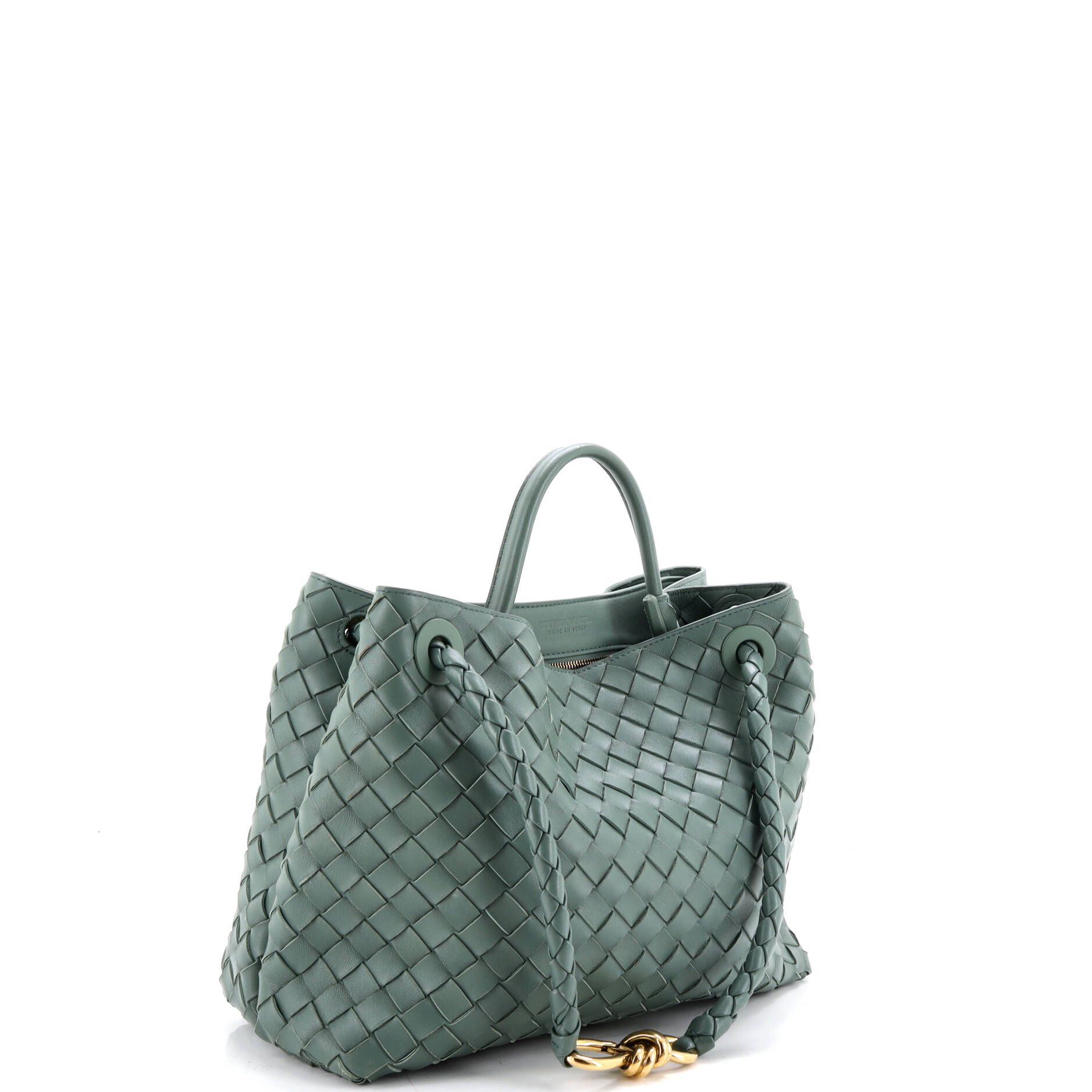 Andiamo Top Handle Bag Intrecciato Nappa Small