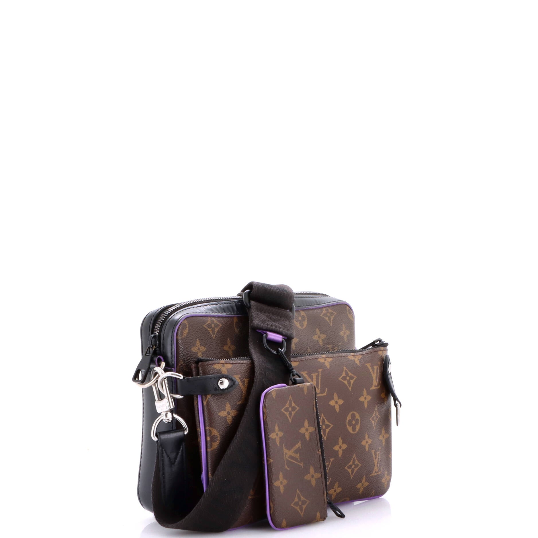 Trio Messenger Bag Macassar Monogram Canvas