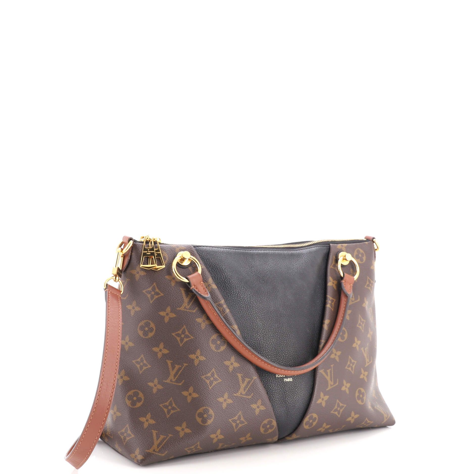 V Tote Monogram Canvas and Leather MM