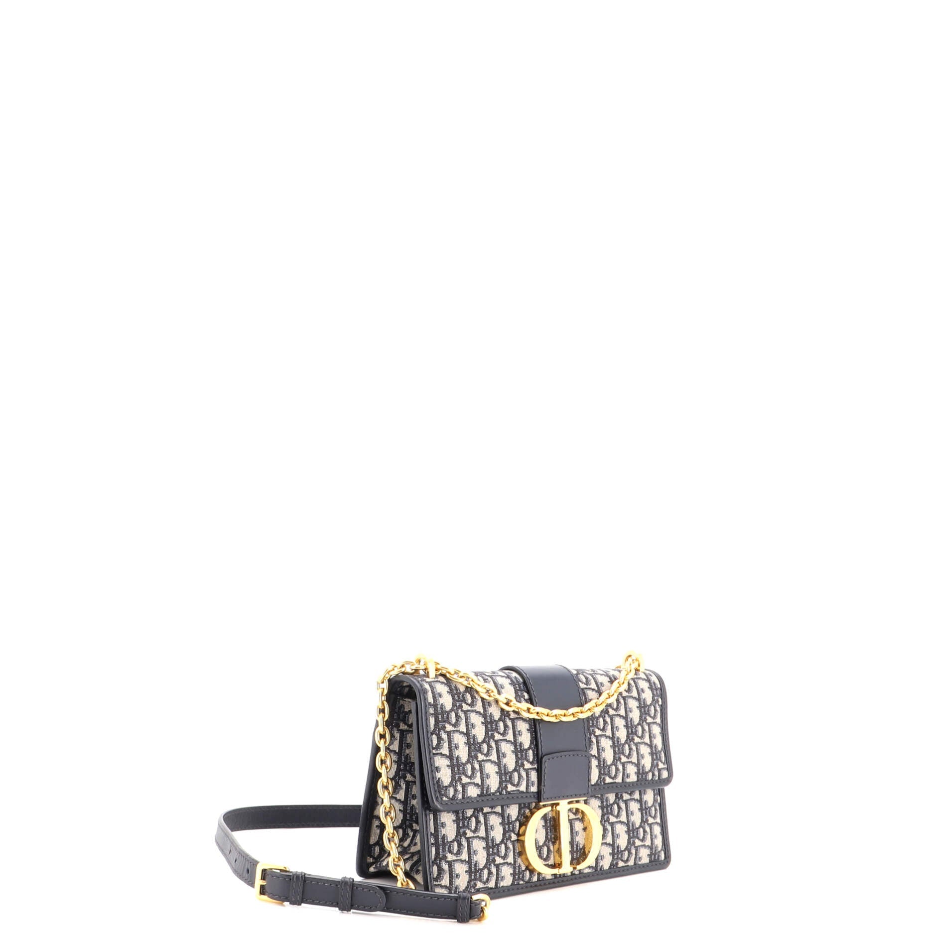 30 Montaigne Chain Flap Bag Oblique Canvas