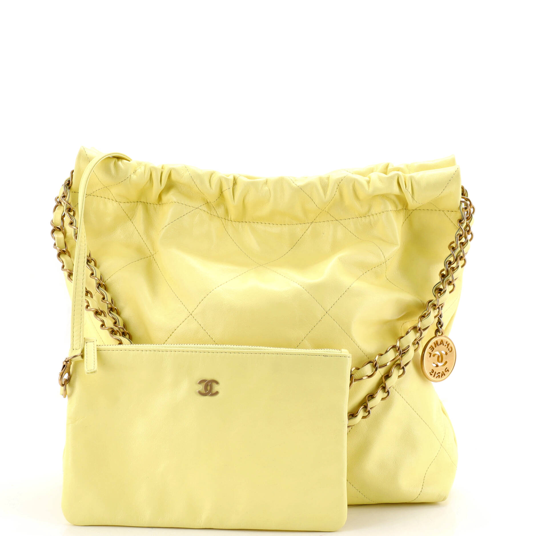 22 Chain Hobo Quilted Calfskin Small