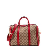 Convertible Joy Boston Bag GG Canvas with Leather Medium