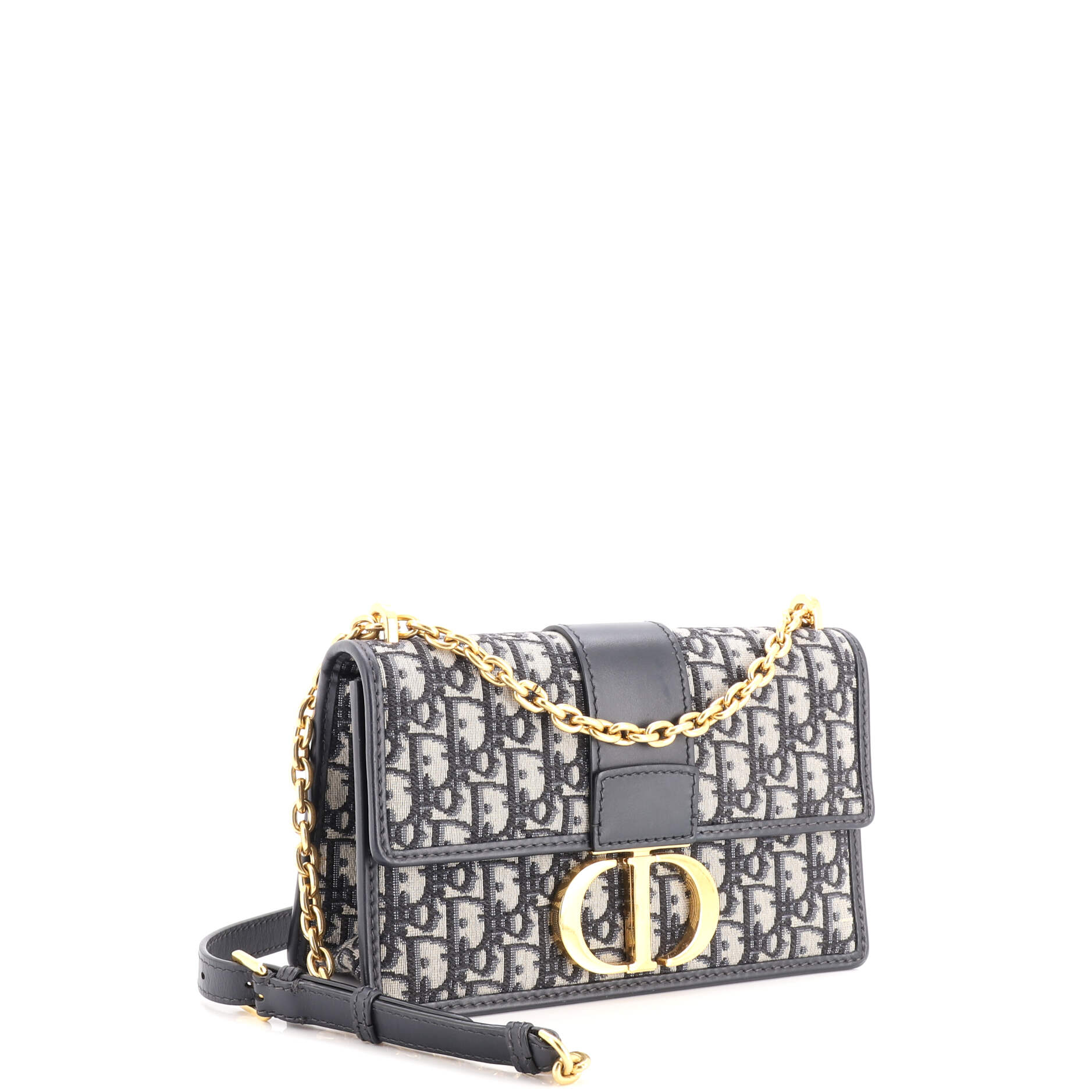 30 Montaigne Chain Flap Bag Oblique Canvas