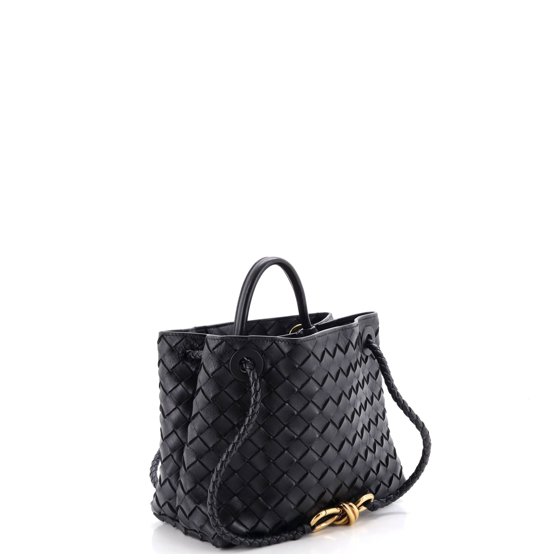 Andiamo Top Handle Bag Intrecciato Nappa Small