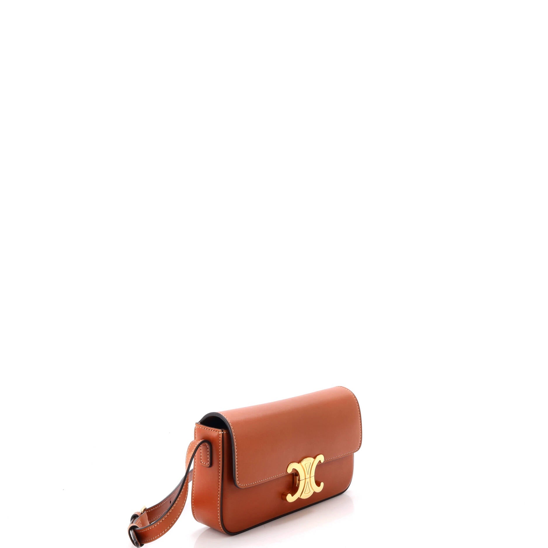 Triomphe East-West Shoulder Bag Smooth Calfskin