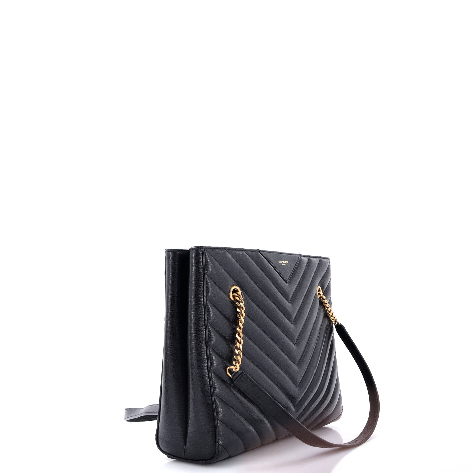 Tribeca Shopping Tote Matelasse Chevron Leather Medium