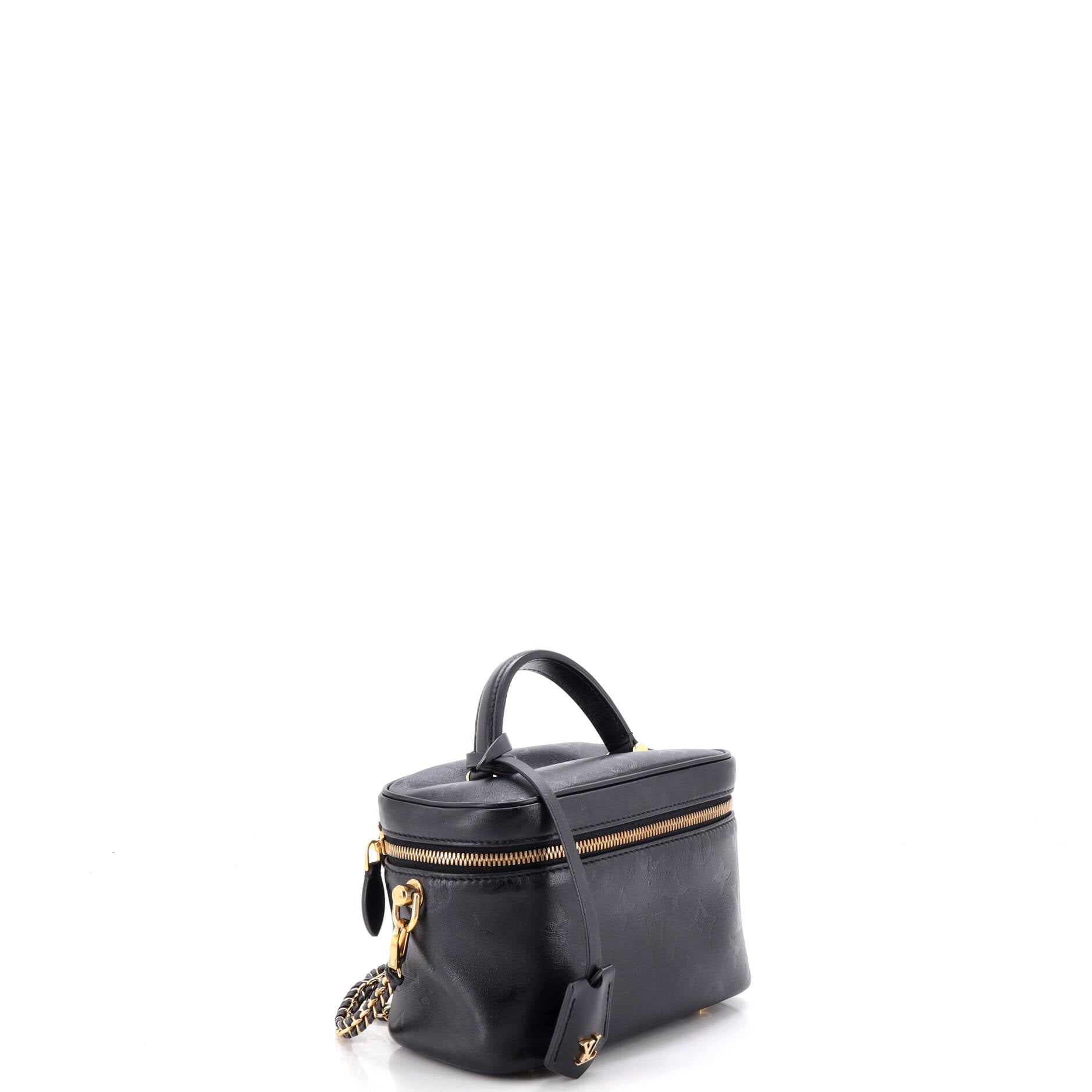Vanity Handbag Monogram Ink Embossed Lambskin PM