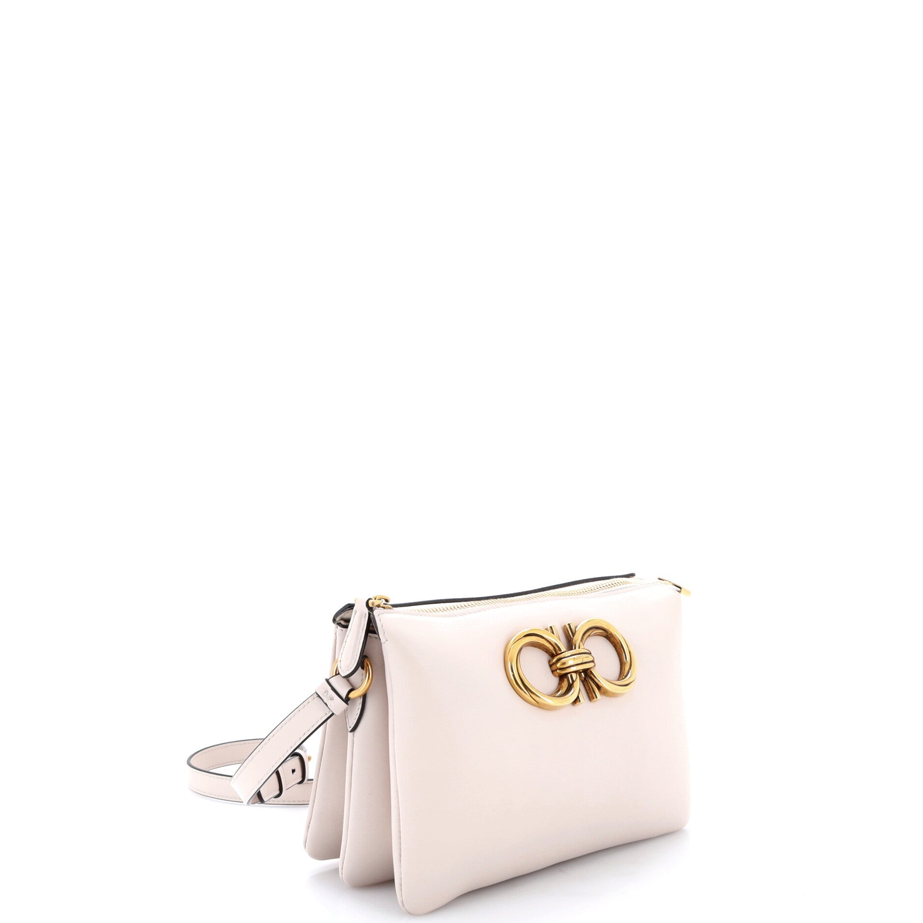 Trapezio Zip Crossbody Leather Mini