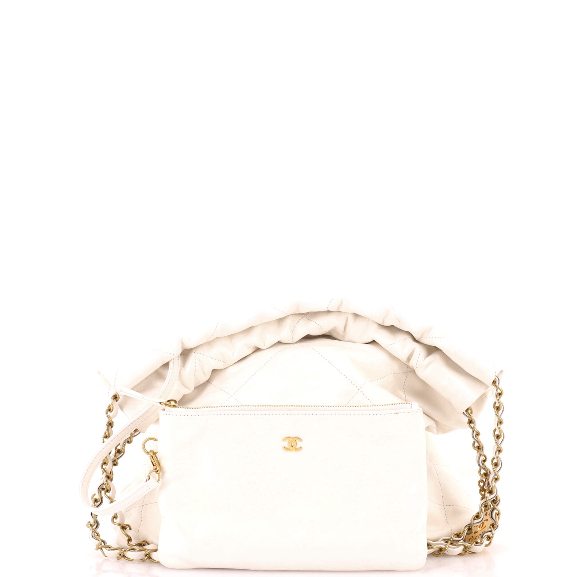 22 Chain Hobo Quilted Calfskin Small