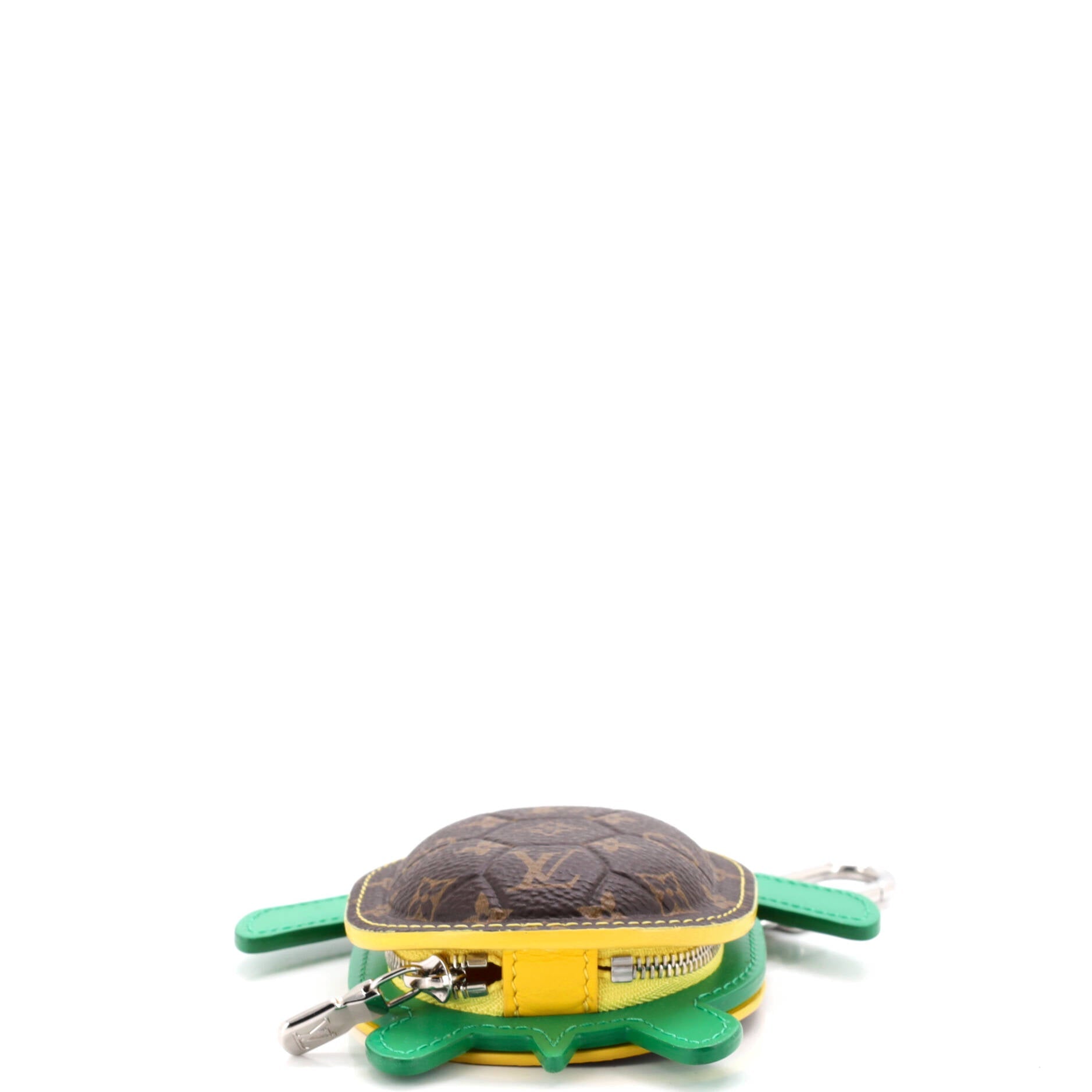 Turtle Pouch Bag Charm Monogram Canvas with Leather