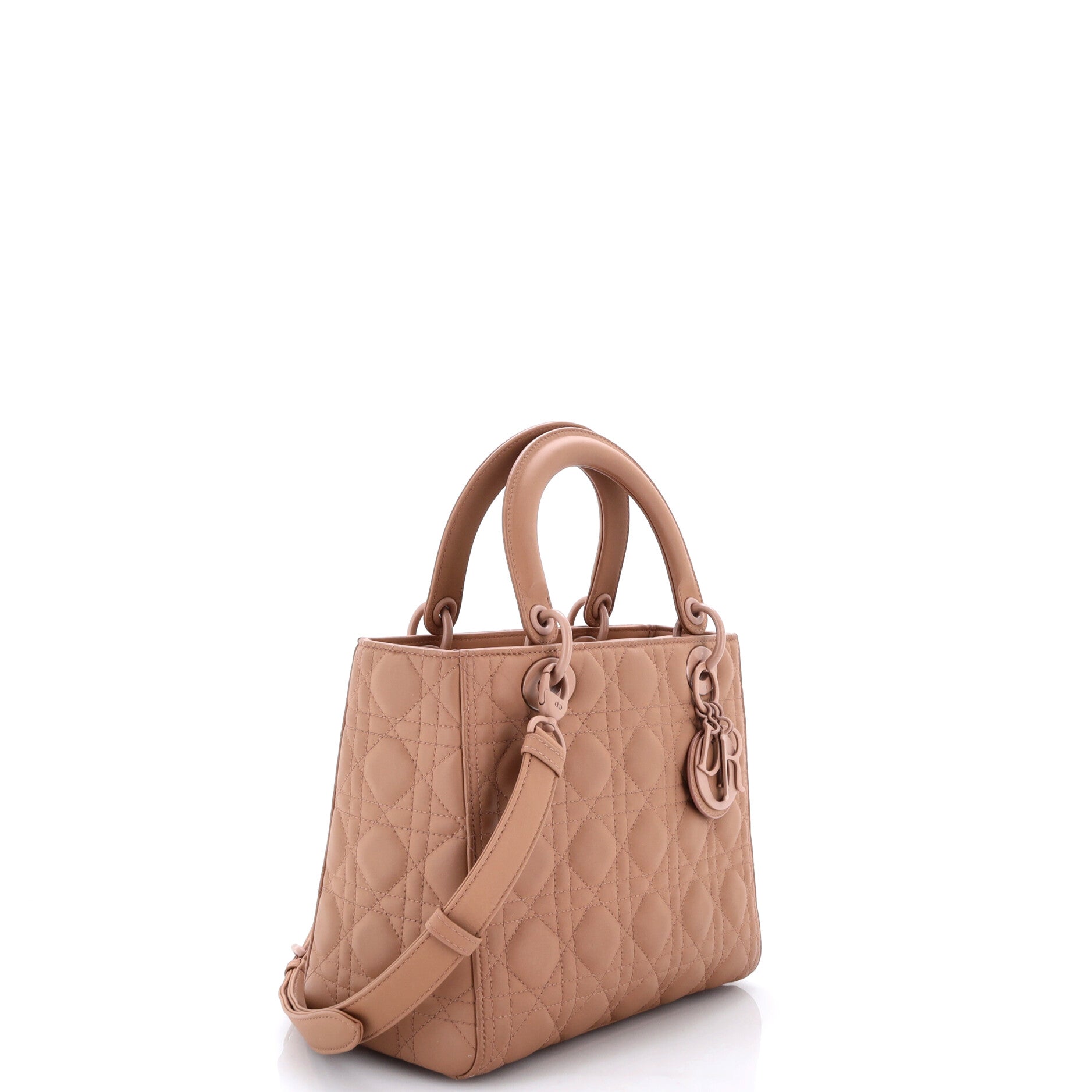 Ultra Matte Lady Dior Bag Cannage Quilt Calfskin Medium