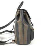 Pequin Front Pocket Backpack Coated Canvas Medium